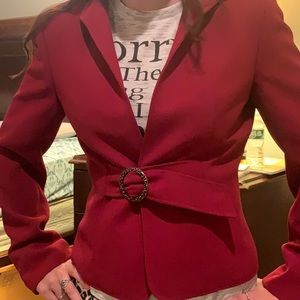 Tahari red blazer